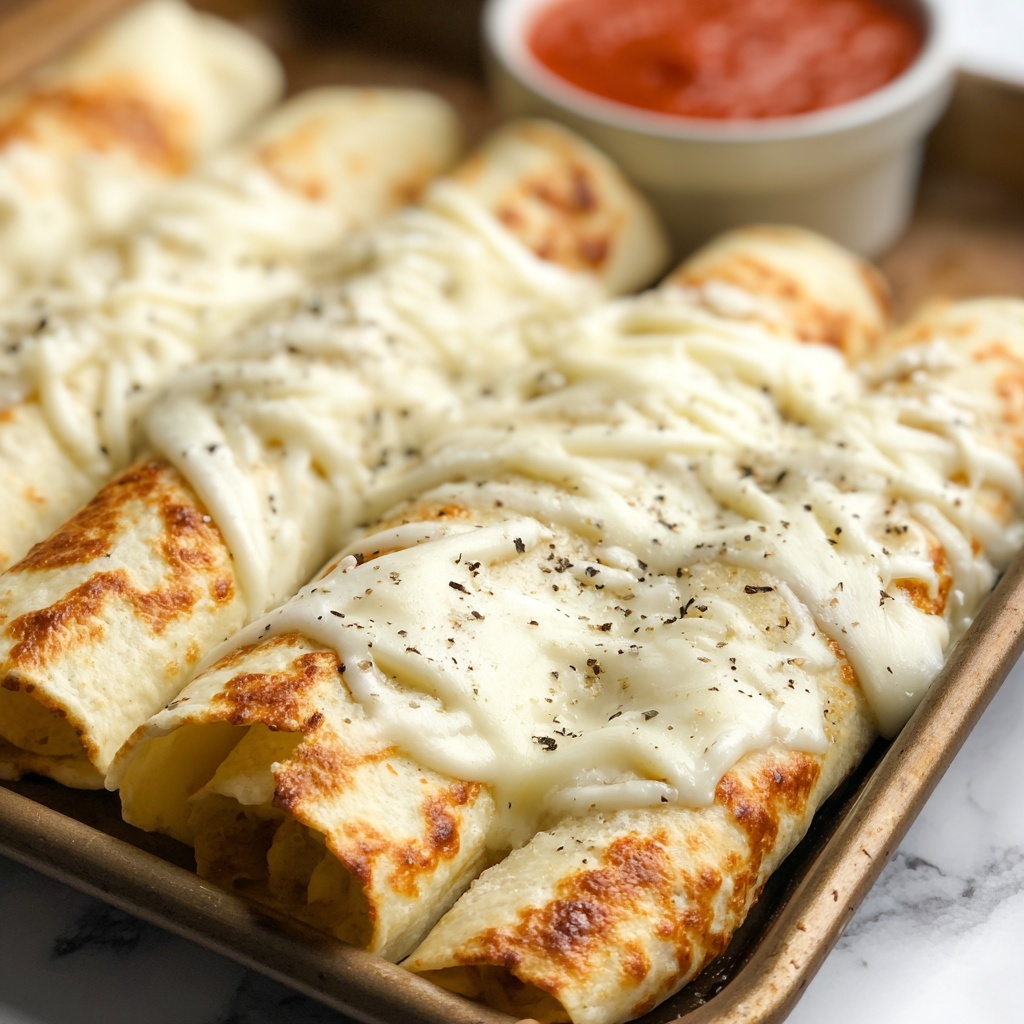 Homemade Cheesy Breadsticks Recipe - Recipe Image