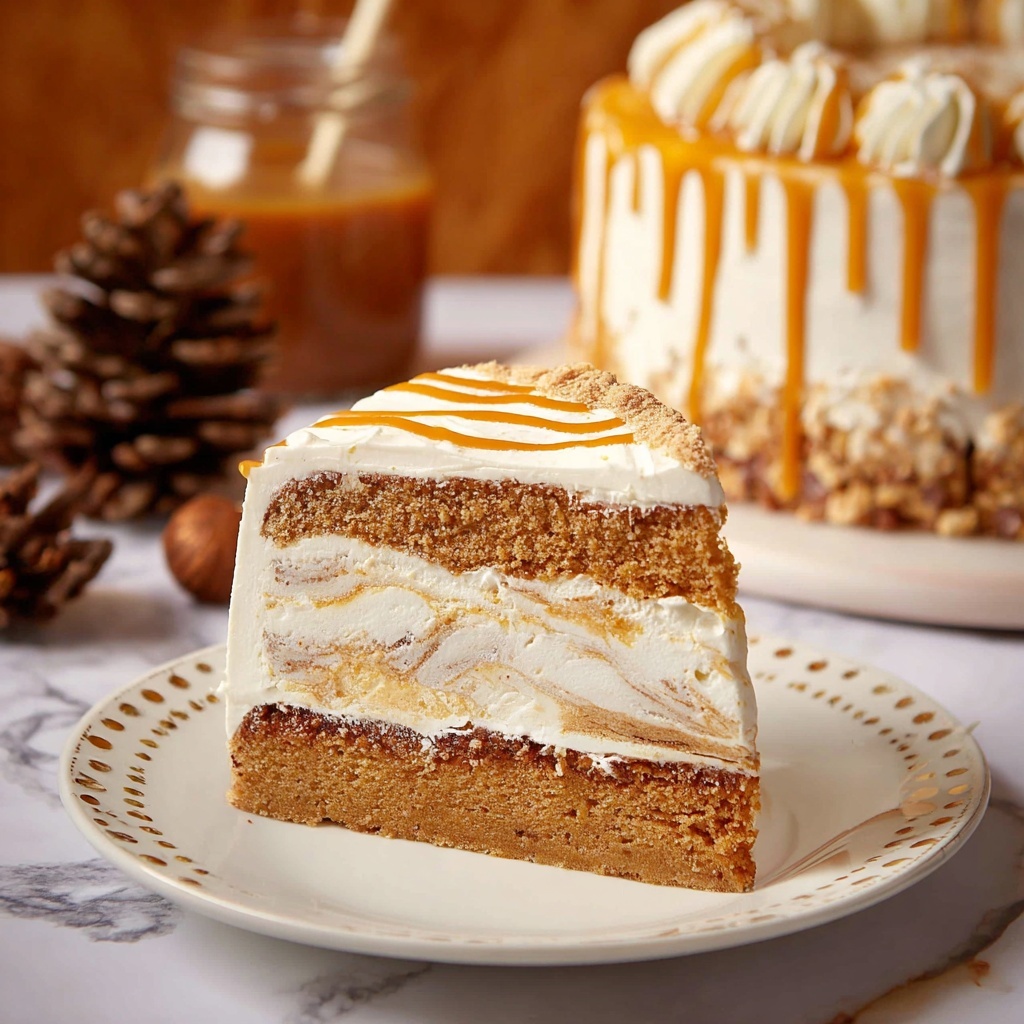 Caramel Pumpkin Cheesecake Cake Recipe - Recipe Image