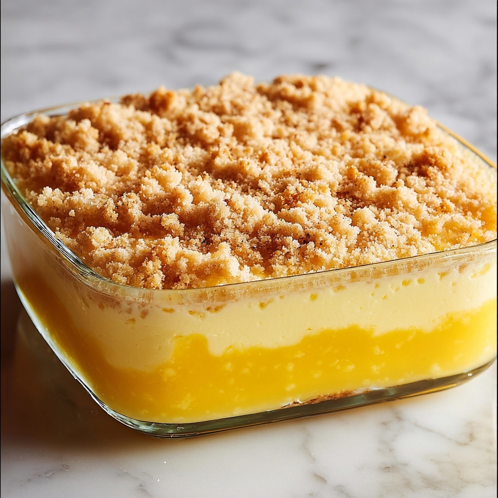 Lemon Cream Cheese Dump Cake Recipe - Recipe Image