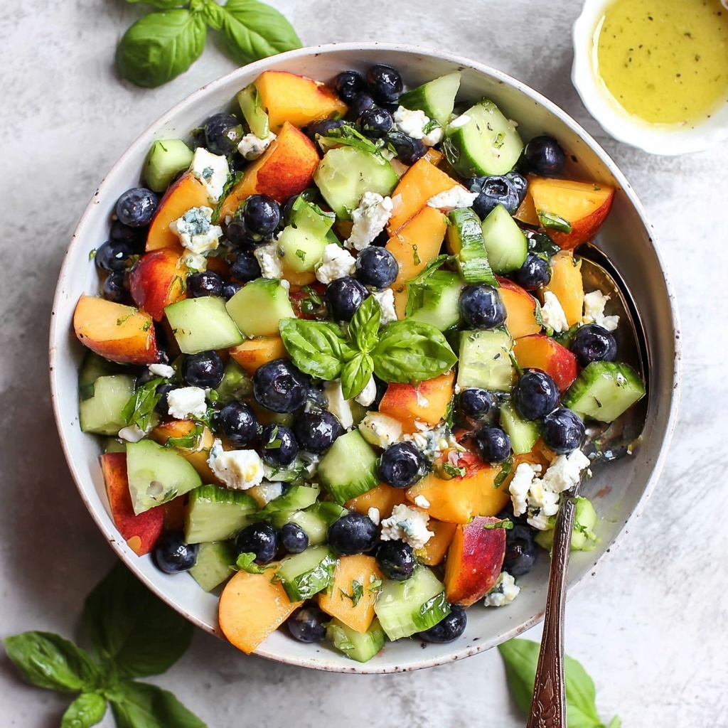 Blueberry Peach Feta Salad Recipe - Recipe Image