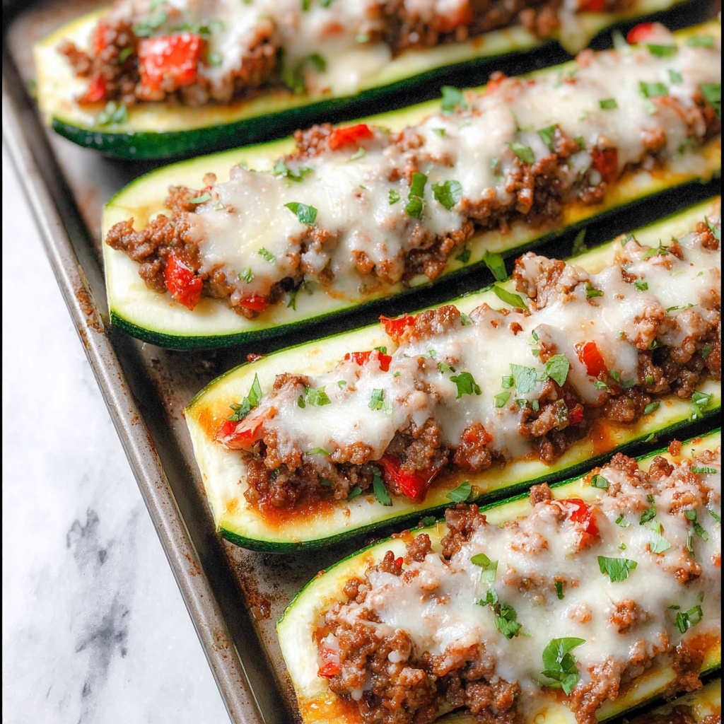 Sausage Zucchini Boats Recipe - Recipe Image
