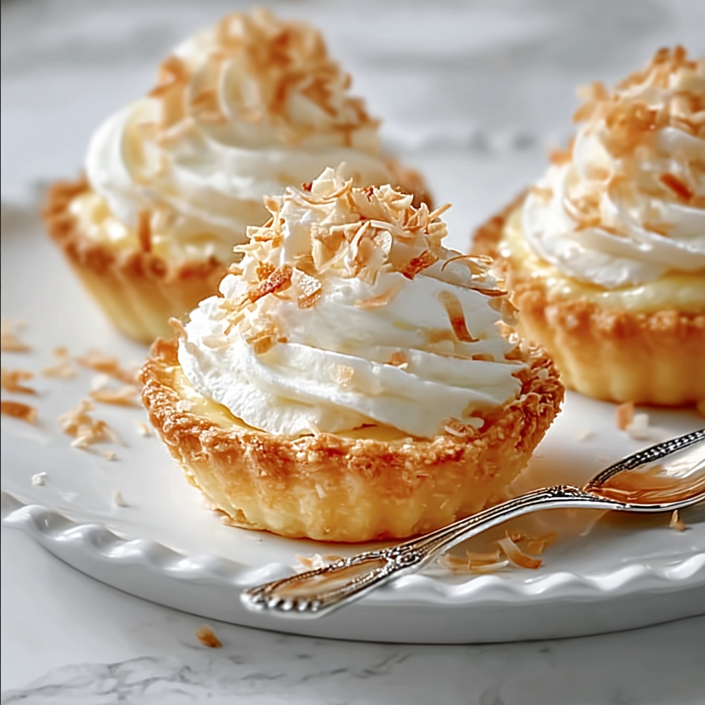 Mini Coconut Cream Pies Recipe - Recipe Image