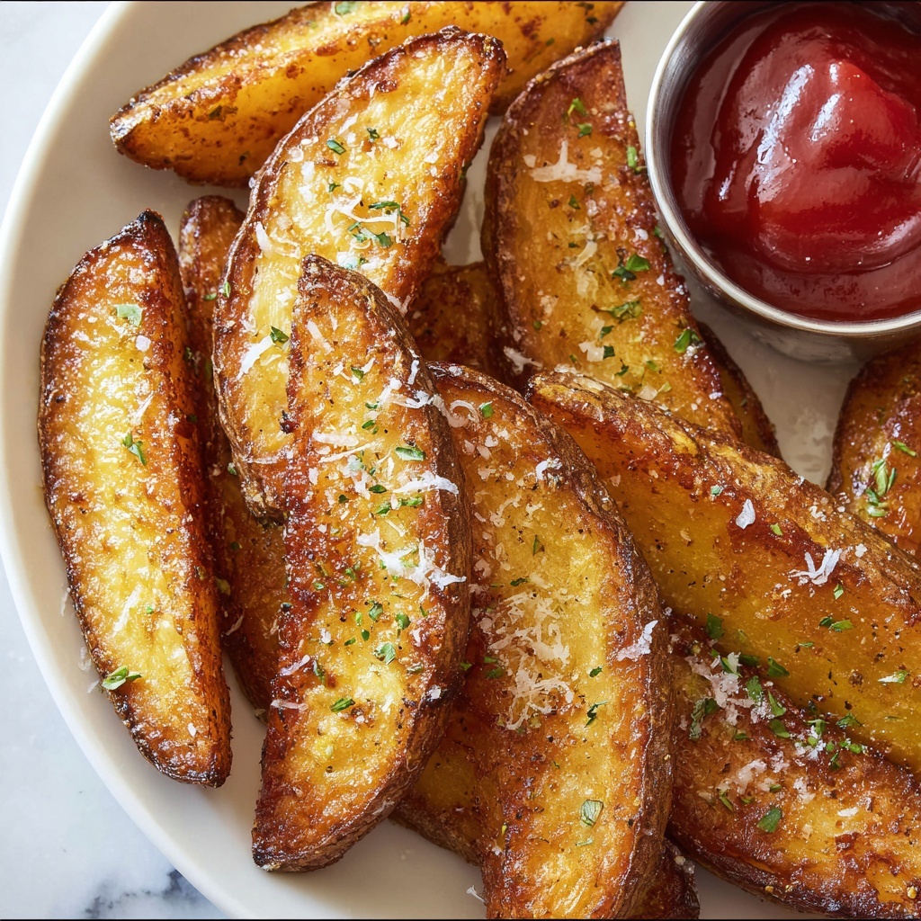 Crispy Baked Potato Wedges Recipe - Recipe Image