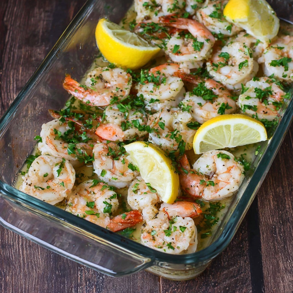 Baked Lemon Garlic Shrimp Recipe - Recipe Image