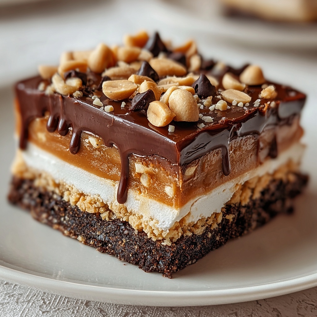 Chocolate Peanut Butter Lasagna Recipe - Recipe Image