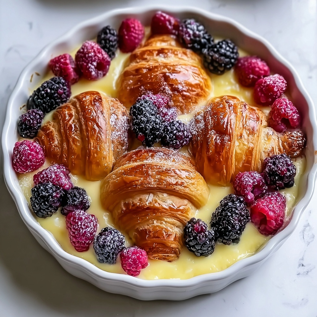 Berry Croissant Breakfast Bake Recipe - Recipe Image