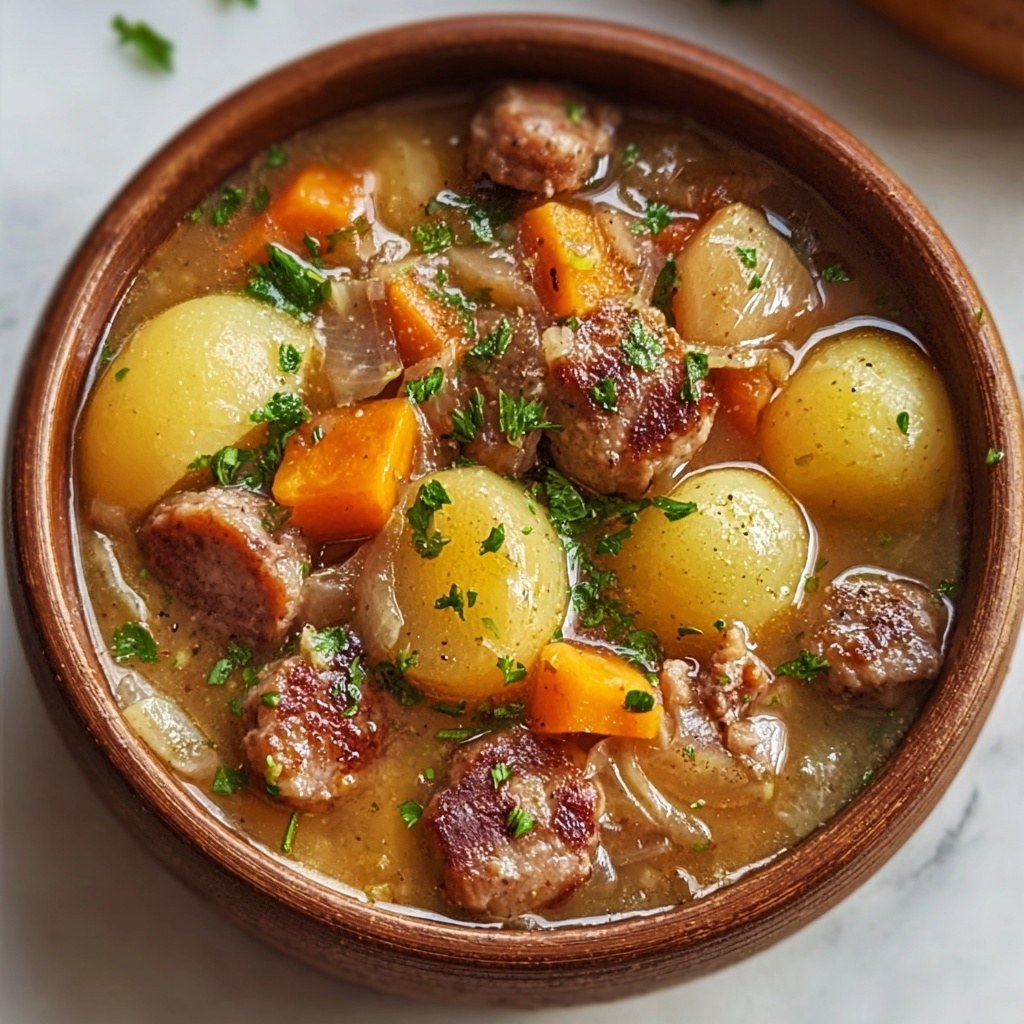 Irresistible Dublin Coddle Hearty Comforting Irish Dish Recipe - Recipe Image