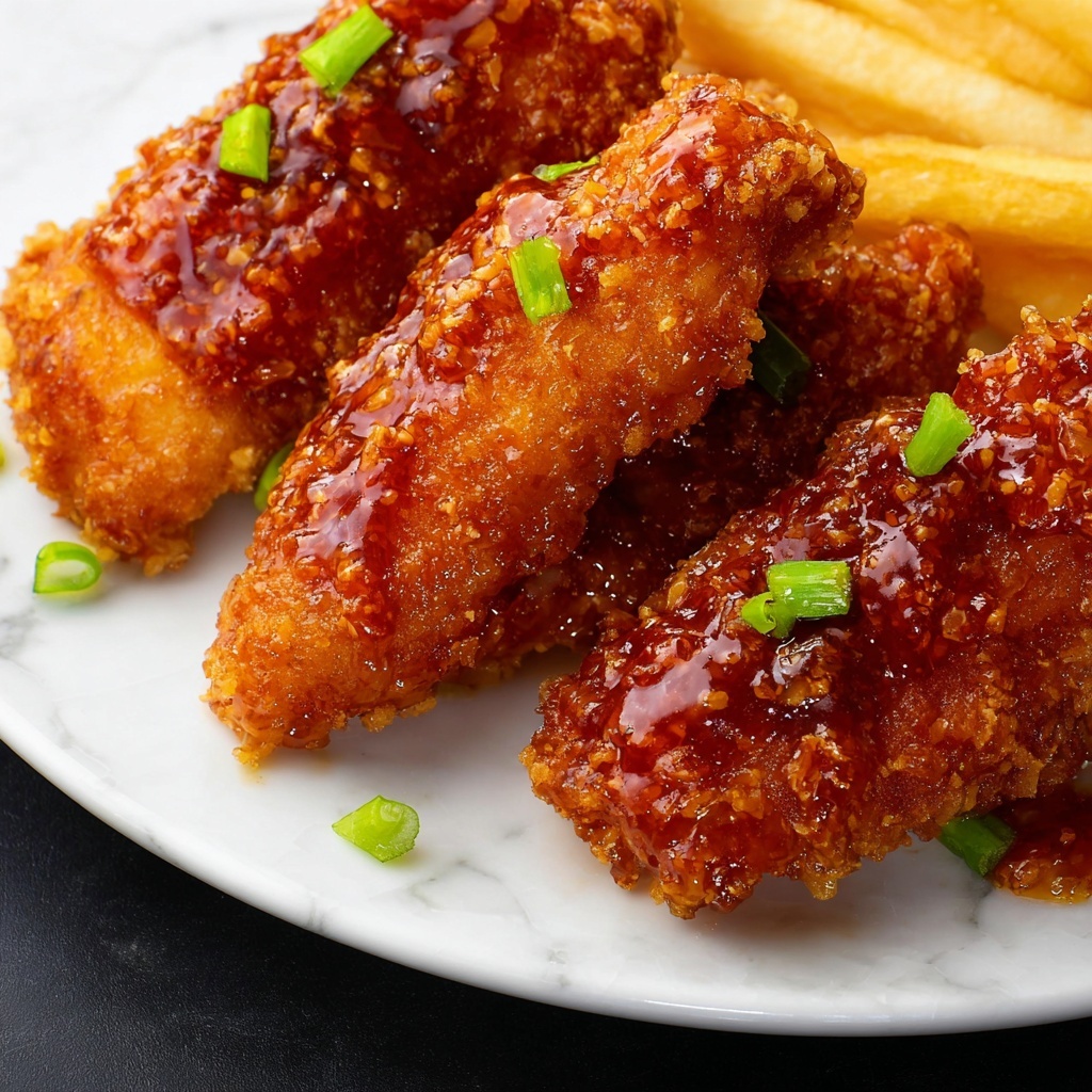 Crispy Honey Butter Chicken Tenders Recipe - Recipe Image