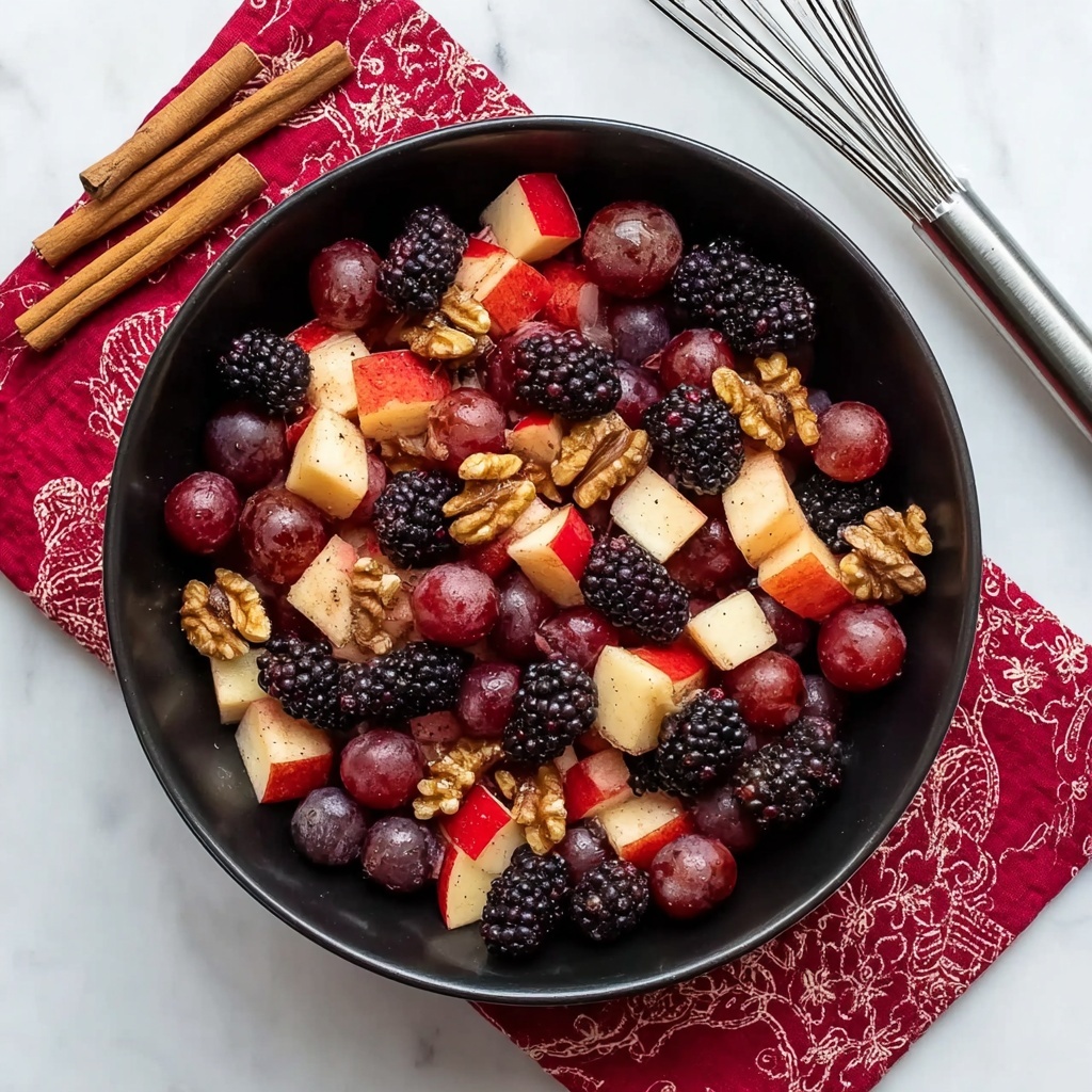 Fall Fruit Salad with Maple Cinnamon Dressing Recipe - Recipe Image