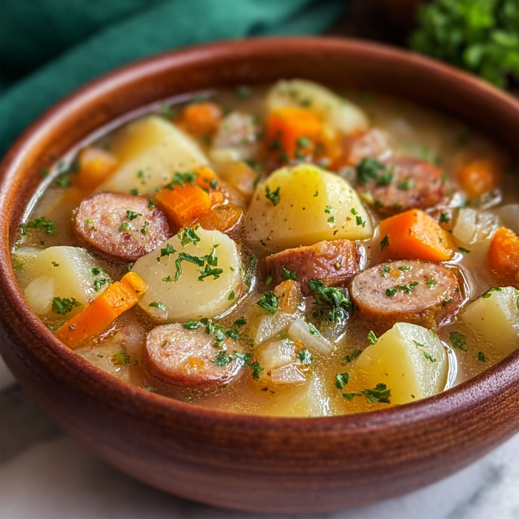 Irresistible Dublin Coddle Hearty Comforting Irish Dish Recipe - Recipe Image