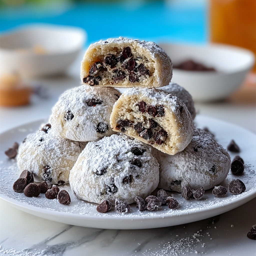 Chocolate Chip Snowball Cookies Recipe - Recipe Image
