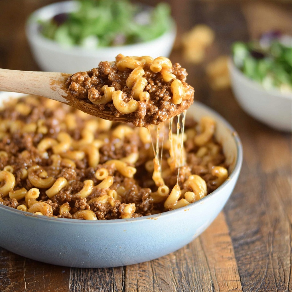 Cheesy Hamburger Skillet (Homemade Hamburger Helper) Recipe - Recipe Image