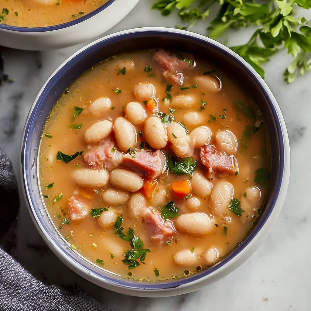 Warm Your Soul with Hearty Ham and Bean Soup Recipe - Recipe Image