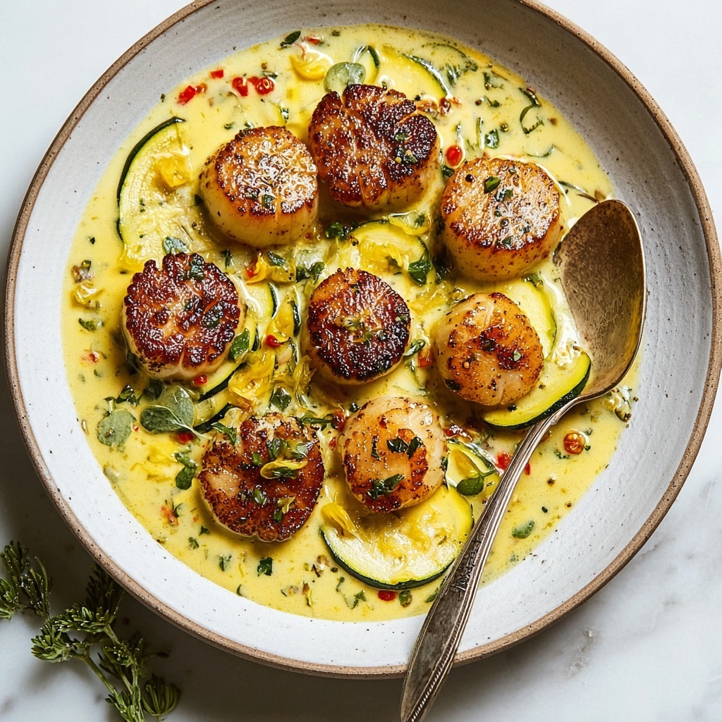 Savory Tuscan Butter Scallops in 25 Minutes Recipe - Recipe Image