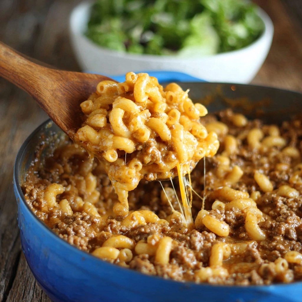 Cheesy Hamburger Skillet (Homemade Hamburger Helper) Recipe - Recipe Image