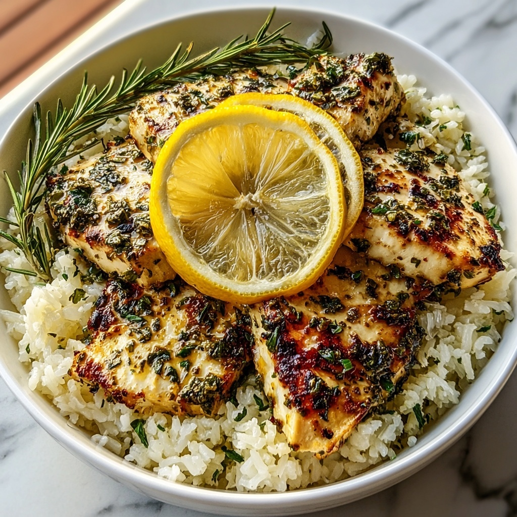Lemon Herb Chicken and Rice Recipe - Recipe Image