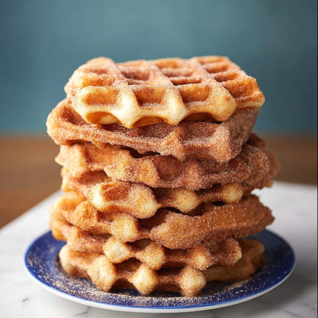 Cinnamon Sugar Biscuit Waffles Recipe - Recipe Image