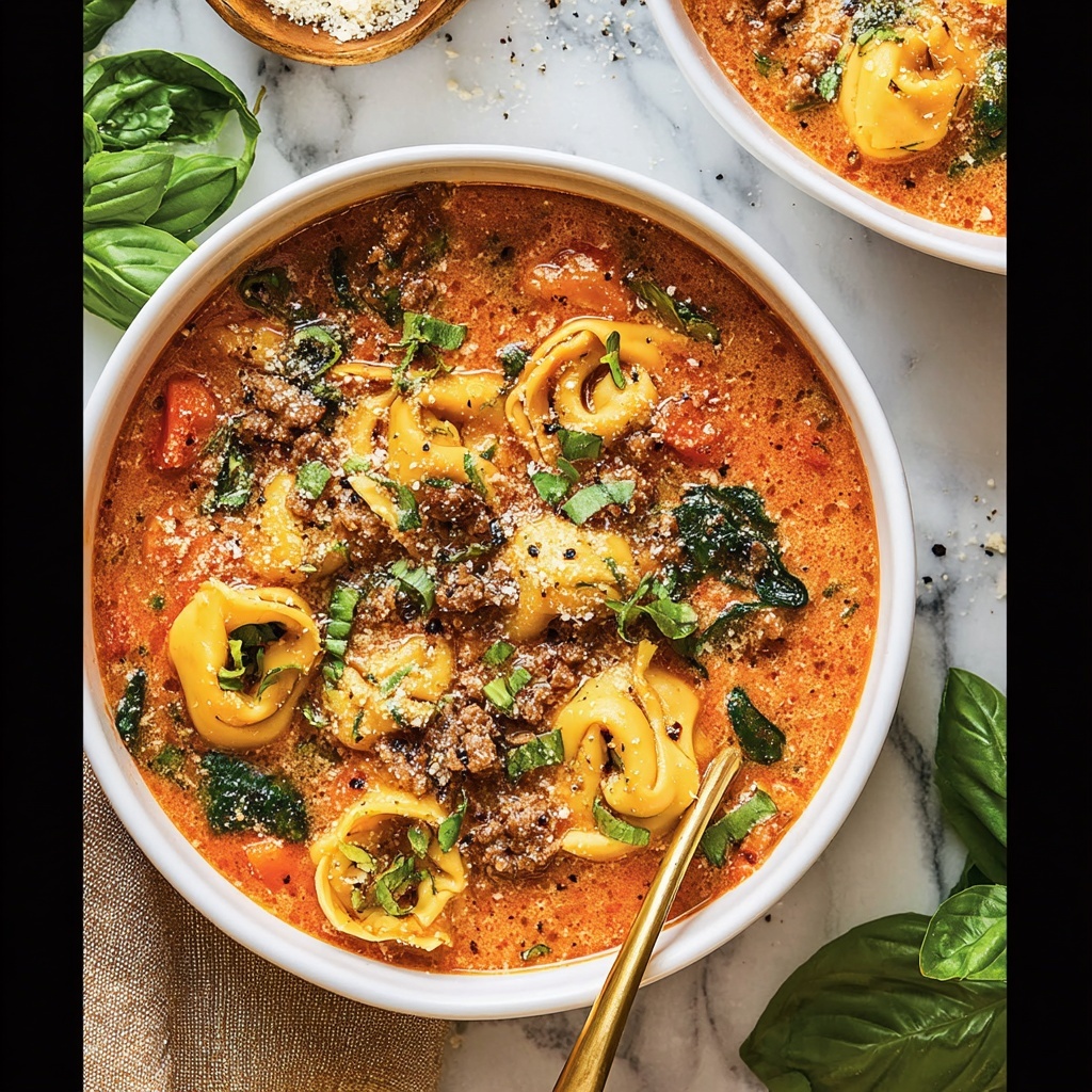 Crockpot Sausage Tortellini Soup Recipe - Recipe Image