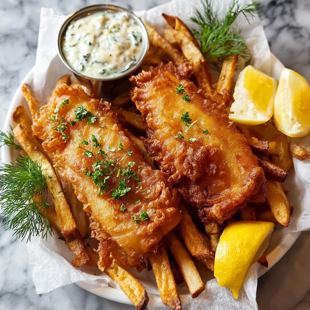 Crispy Beer Battered Fish and Chips (Pub-Style Recipe) Recipe - Recipe Image