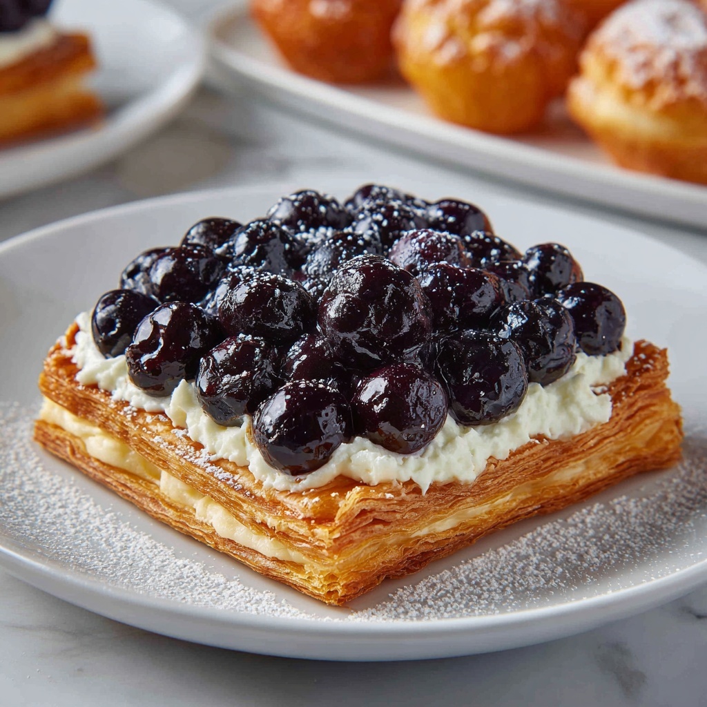 Decadent Blueberry Cream Cheese Danish Recipe - Recipe Image