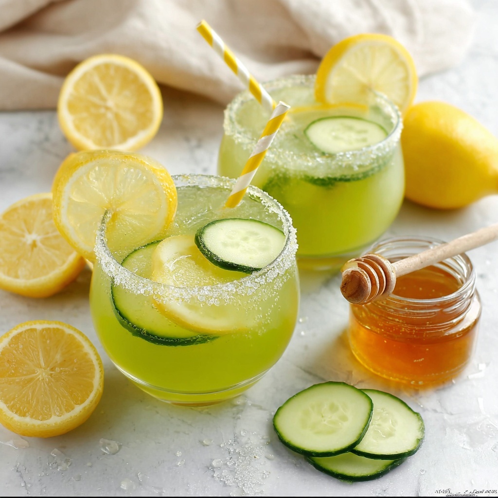 Healthy Cucumber Lemonade Recipe - Recipe Image