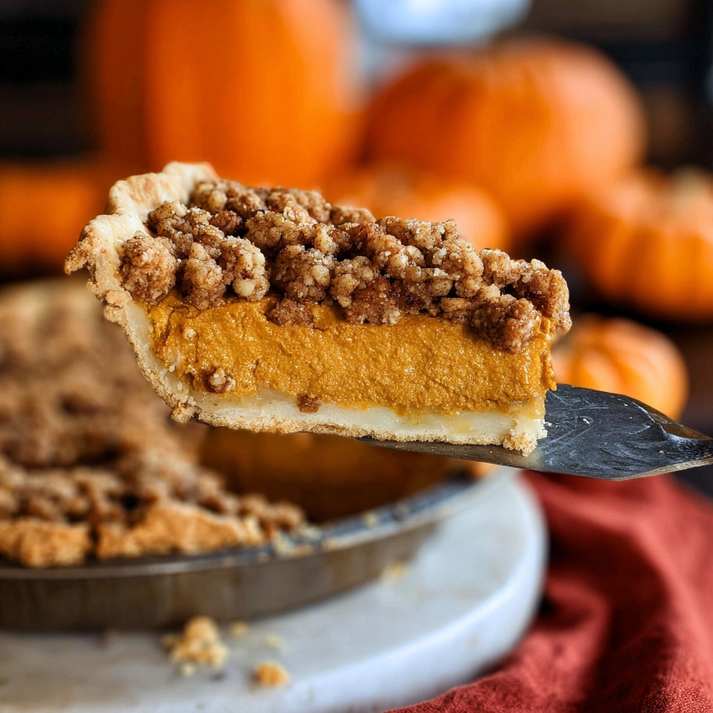 Ultimate Pumpkin Pie with Pecan Streusel Topping Recipe - Recipe Image