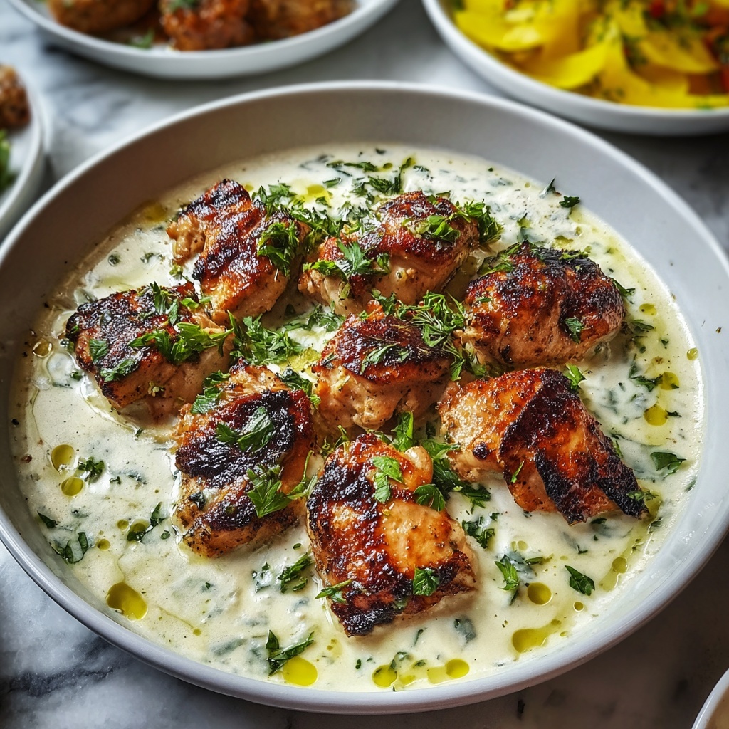 Delicious Turkish Chicken with Creamy White Sauce in 30 Minutes Recipe - Recipe Image