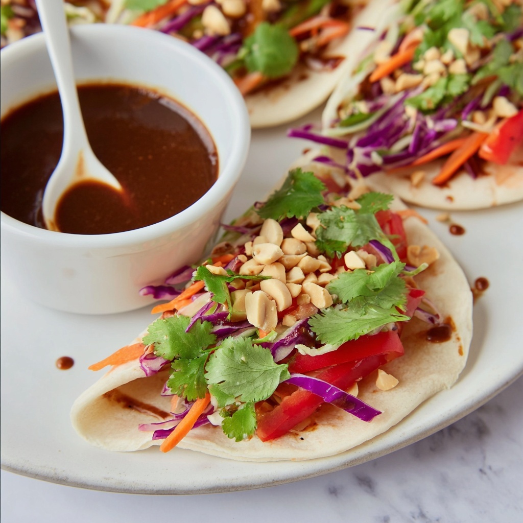 Chicken Pad Thai Tacos Recipe - Recipe Image