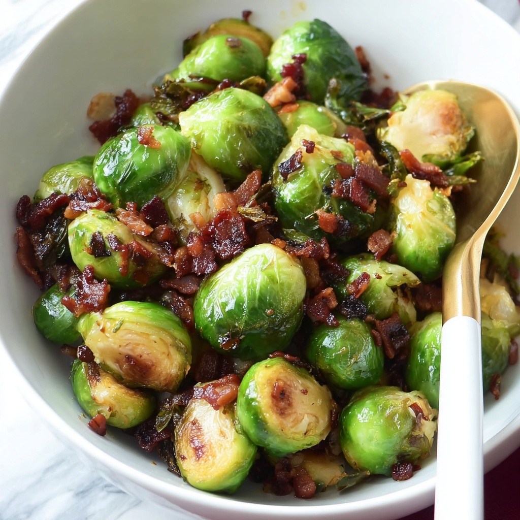 Caramelized Brussels Sprouts with Bacon Jam Recipe - Recipe Image