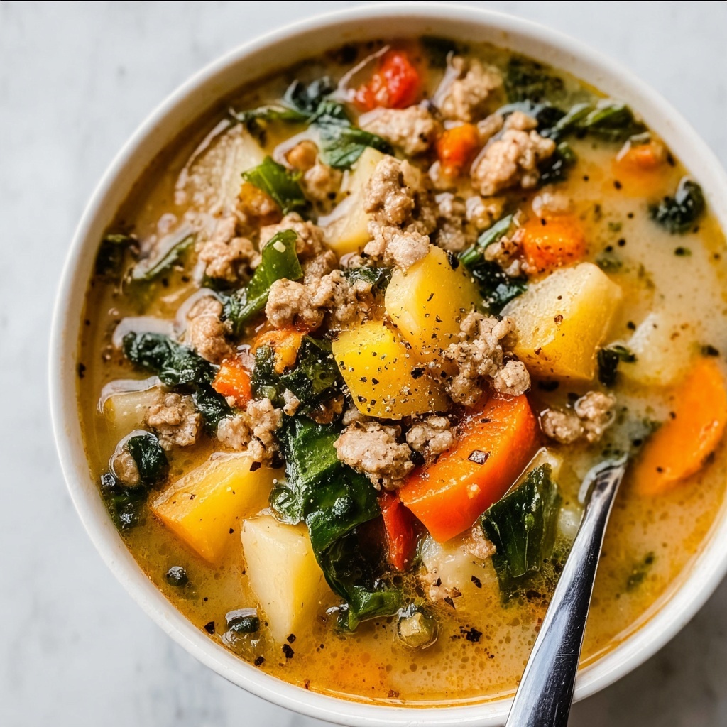 Ground Chicken Soup: Cozy Comfort Food Delight Recipe - Recipe Image