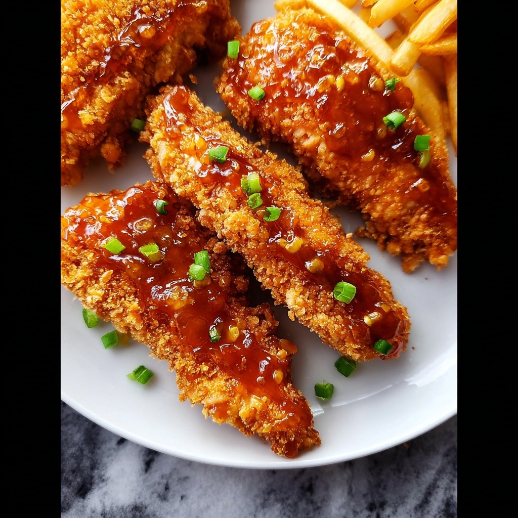 Crispy Honey Butter Chicken Tenders Recipe - Recipe Image