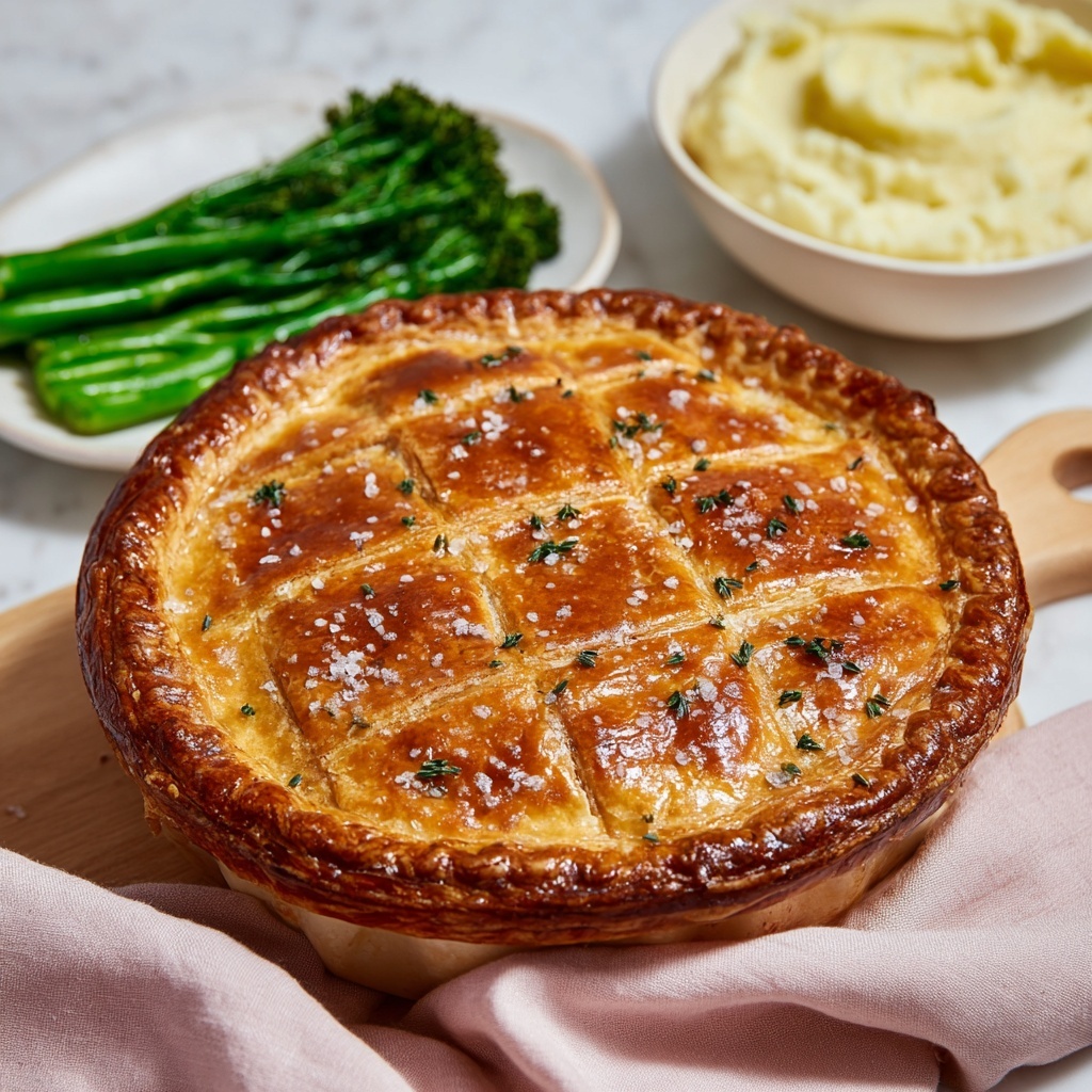 Creamy Chicken and Leek Pie with Puff Pastry Recipe - Recipe Image
