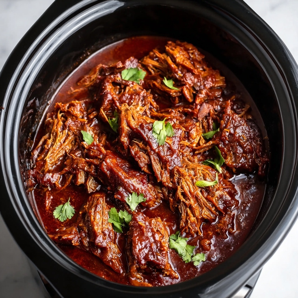 Slow Cooker 4-Ingredient Holiday BBQ Pork Recipe - Recipe Image