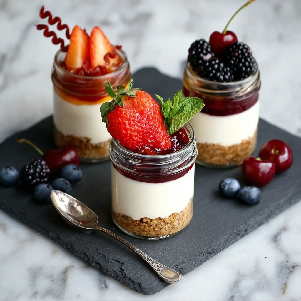 Protein Cottage Cheesecake Jars: Guilt-Free Dessert Bliss Recipe - Recipe Image