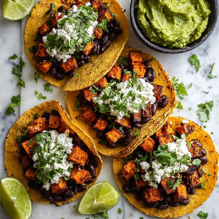 Crispy Chipotle Sweet Potato Tacos with Lime Crema Recipe