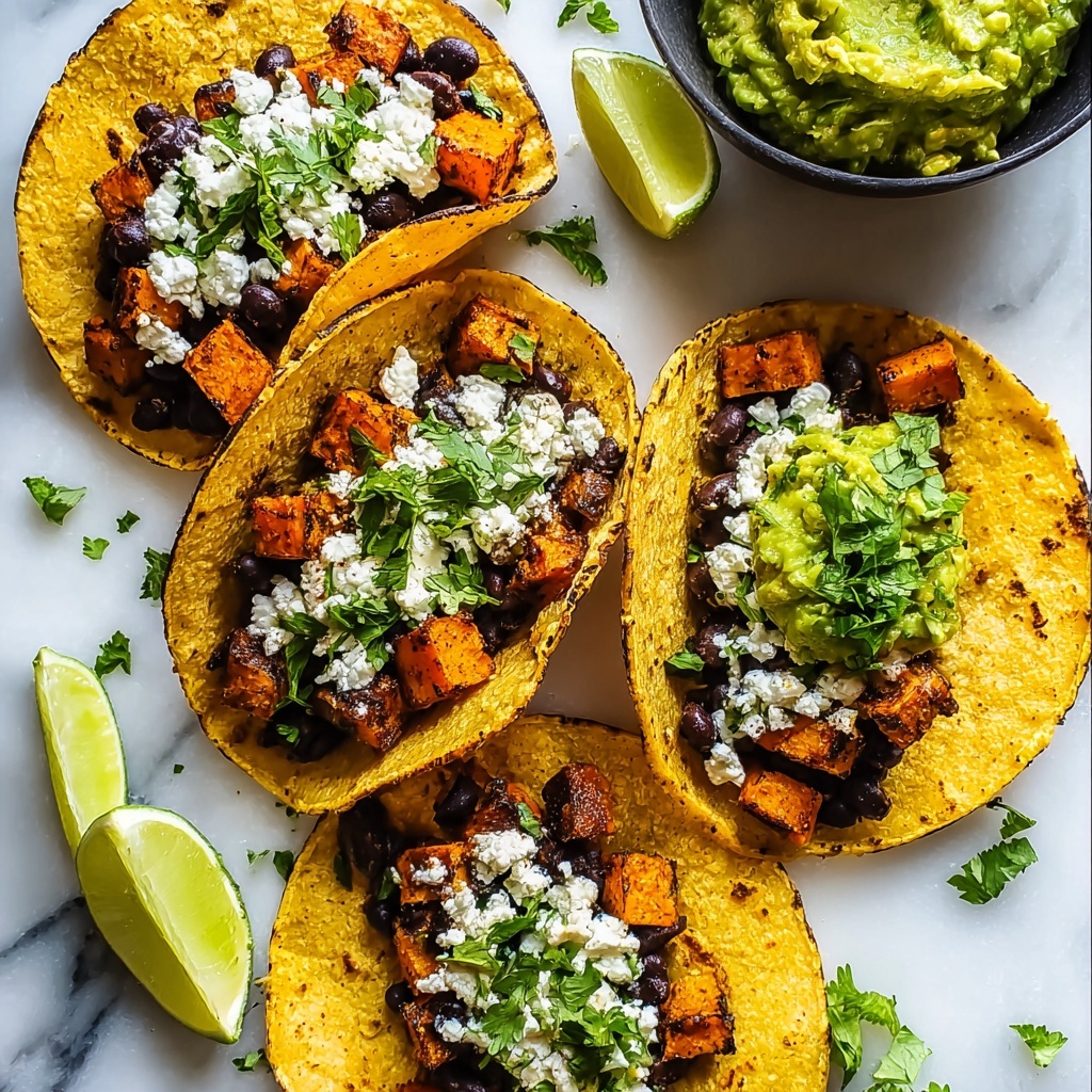 Crispy Chipotle Sweet Potato Tacos with Lime Crema Recipe - Recipe Image